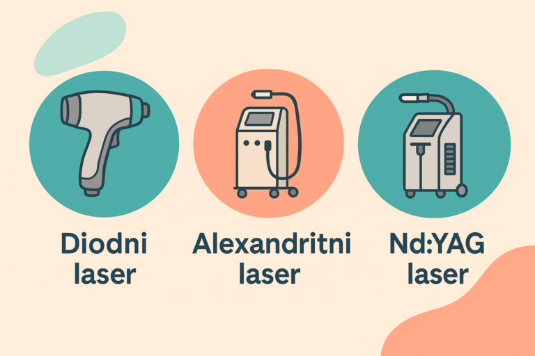 Primerjava vrst laserjev za odstranjevanje dlak